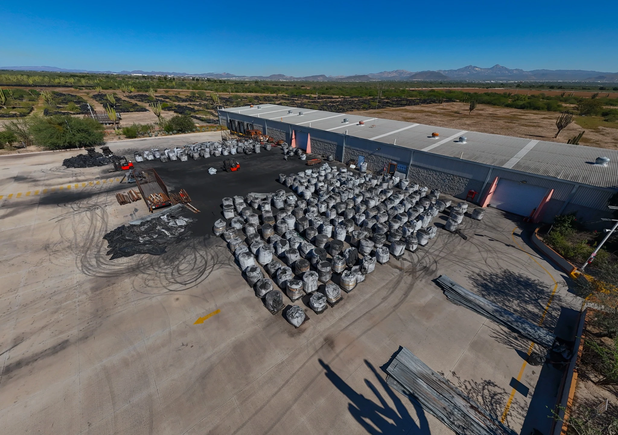 Carbon Black industrial plant aerial view 10